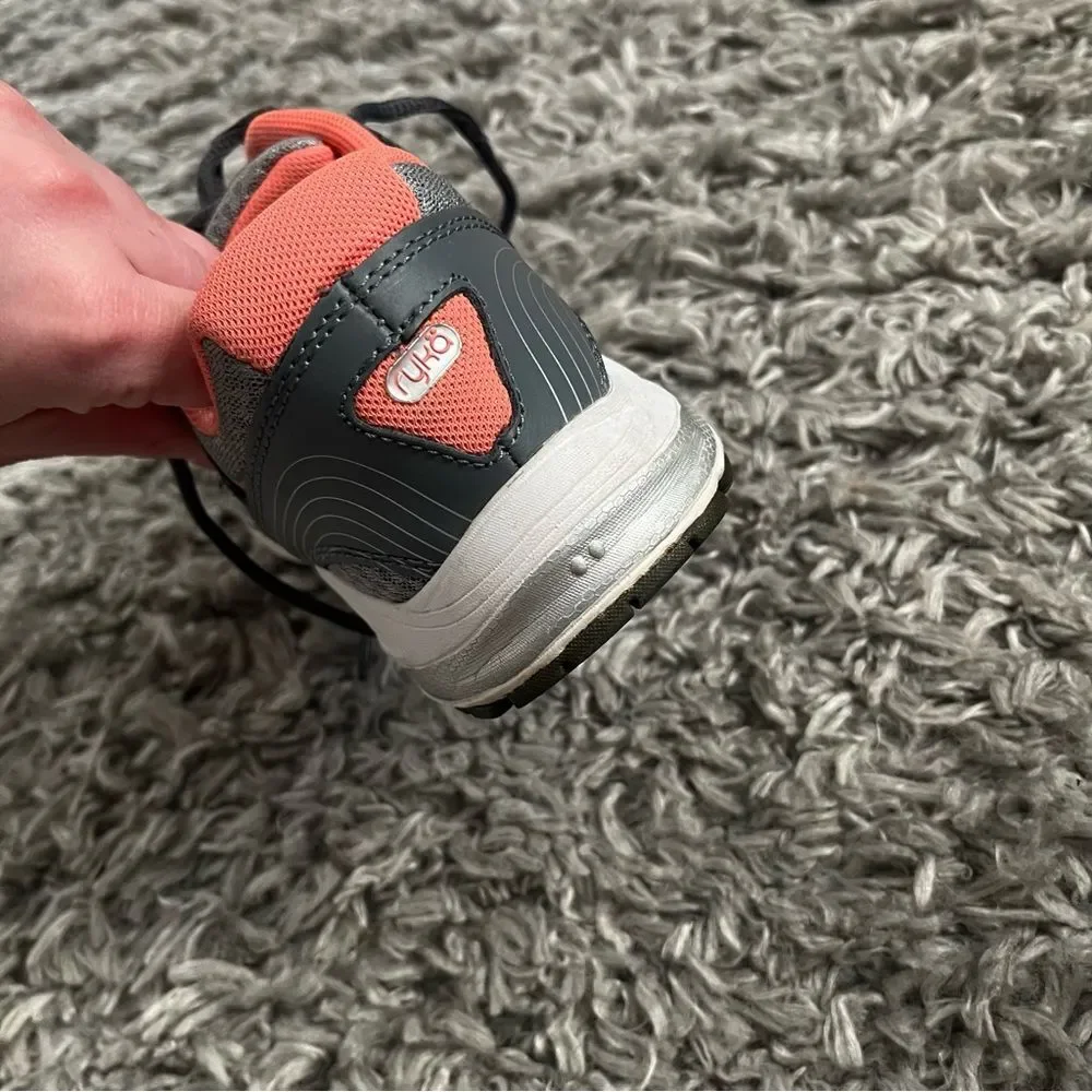 Ryka grey and orange sneakers size 9